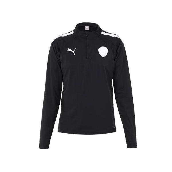 teamLIGA 1 4 Zip Top Puma Black-Puma Whi